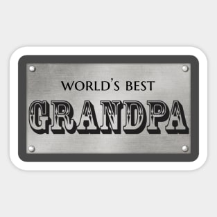 World's Best Grandpa Sticker